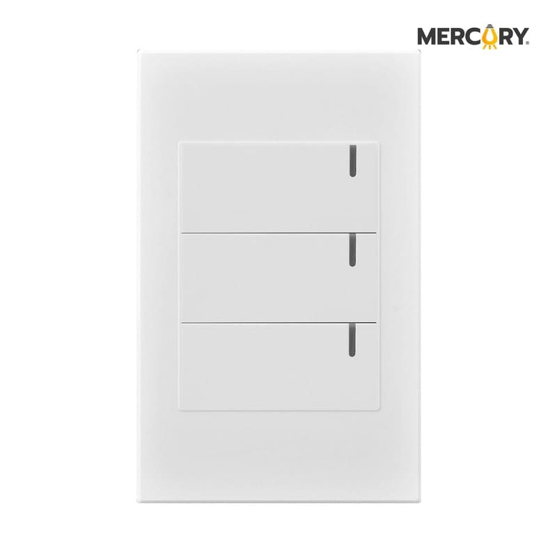 ETI36 INTERRUPTOR TRIPLE CONMUTABLE MERCURY PREMIUM WHITE 1